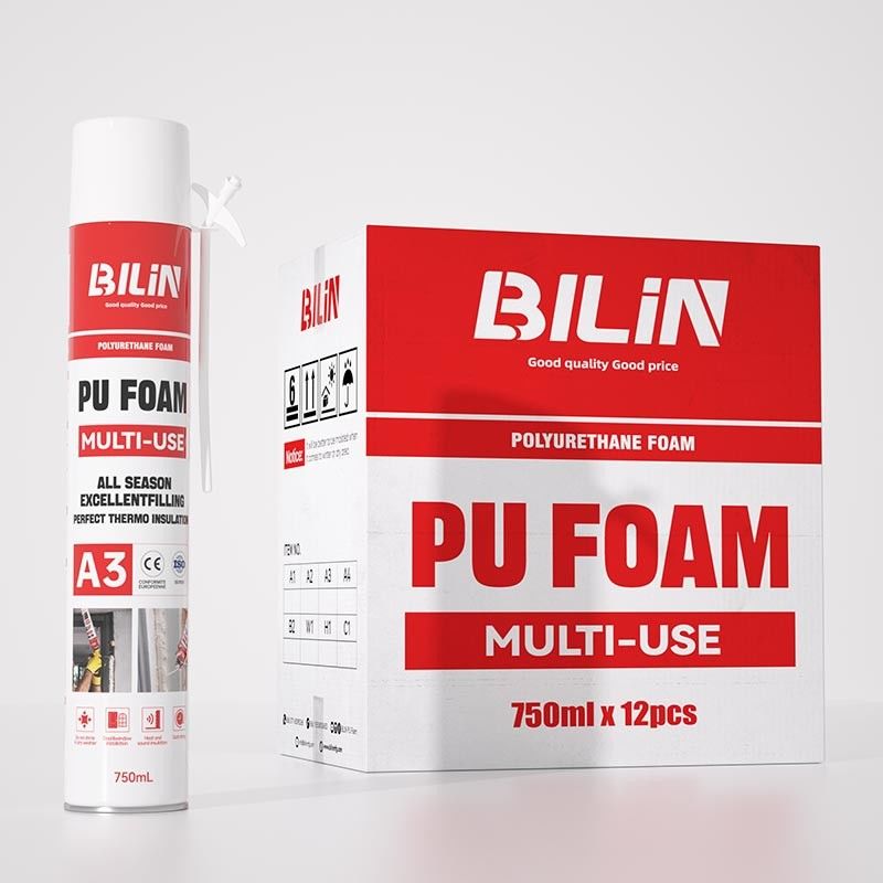 OEM Polyurethane PU espuma de pulverización resistente a la intemperie para la instalación de puertas