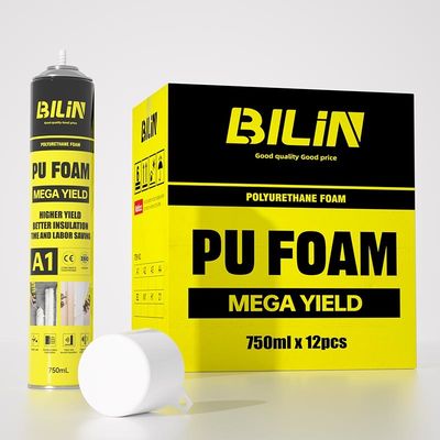 Spray de espuma de PU expandible libre de disolvente Seca rápida para sellar y unir