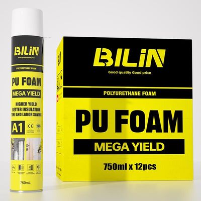Polyurethane no tóxico espuma de expansión de pulverización de alta resistencia a la humedad