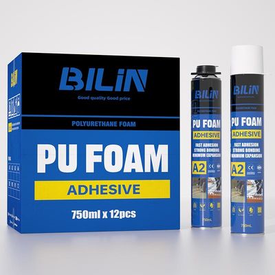 Espuma de poliuretano adhesivo de alta expansión para construcción y construcción