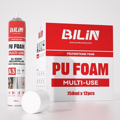 Multiples usos de espuma de PU ignífugo suave para el montaje de HVAC y sellado de tuberías