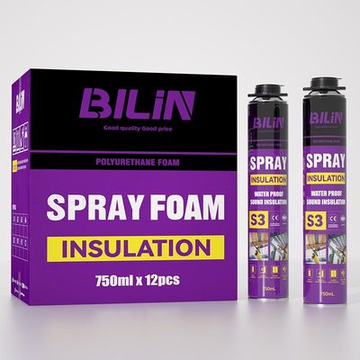 Espray ecológico de espuma de PU aislante térmico y acústico de espuma de poliuretano