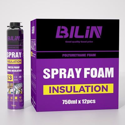 Espray de espuma de poliuretano de expansión pintable estable para uso a largo plazo