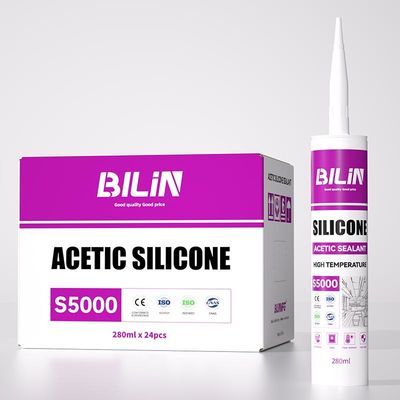 280 ml de sellador de silicona de uso general a prueba de lluvia para ventanas y puertas de vidrio