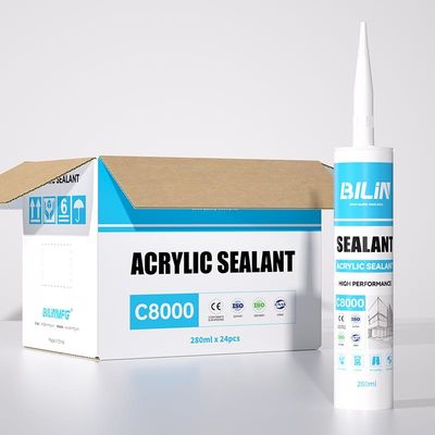 Selecante acrílico impermeable de color blanco de leche de un componente