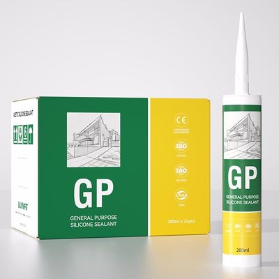 A prueba de clima GP Silicone sellador claro Antifúngico de uso general para el baño
