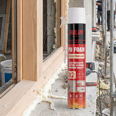 500 ml 750 ml B2 Retardante de fuego espuma de poliuretano manual Tipo de paja para el hogar