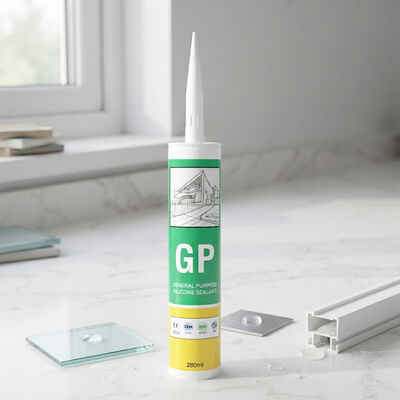 Calidad Sellador de silicona GP rentable, pegamento impermeable de fuerte adherencia para materiales de vidrio, metal y UPVC fábrica
